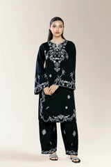 Embroidered Black 2PC