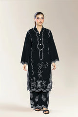Embroidered Black 2PC