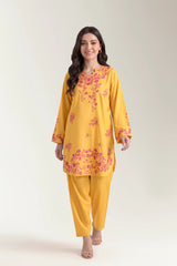 Dyed Embroidered 2PC