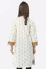 Ivory Jacquard Printed Teens Kurti From Sohaye By Diners