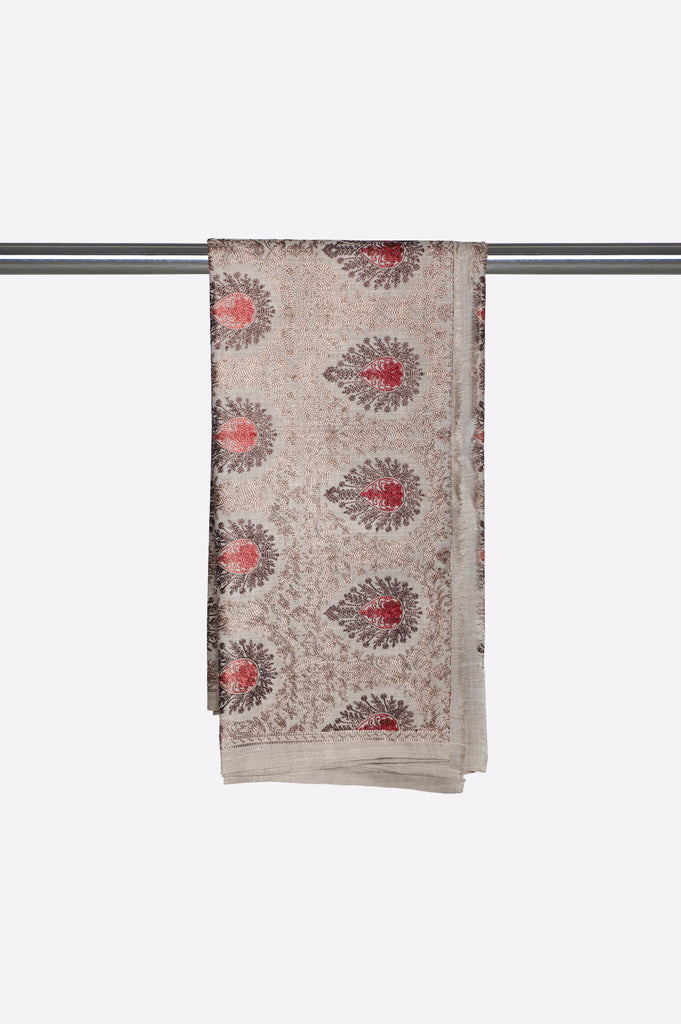 Fawn Embroidered Shawl