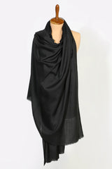 Black Plain Shawl