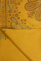 Mustard Hand Embroidered Shawl