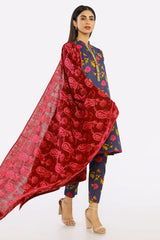 Ladies Maroon Embroidered Shawl
