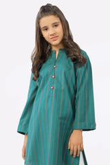 Green Dobby Teens Kurti From Sohaye By Diners