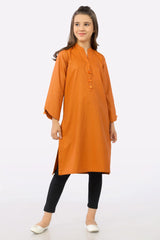 Orange Dobby Teens Kurti From Sohaye By Diners