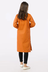 Orange Dobby Teens Kurti From Sohaye By Diners