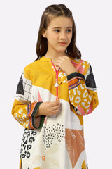 White Printed Teens 2PC