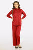 Maroon Stylised Teens 2PC