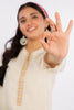 2PC Ivory Embroidered Teens Suit - Diners