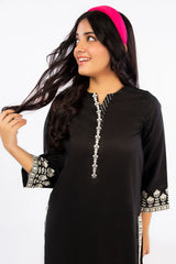 Embroidered Black Teens 2PC Suit - Diners