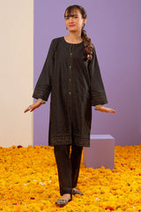 Black Embroidered Kurti