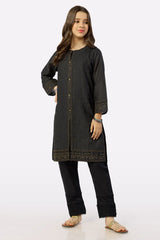 Black Embroidered Kurti