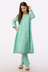 Sea Green Embroidered Teens 2PC