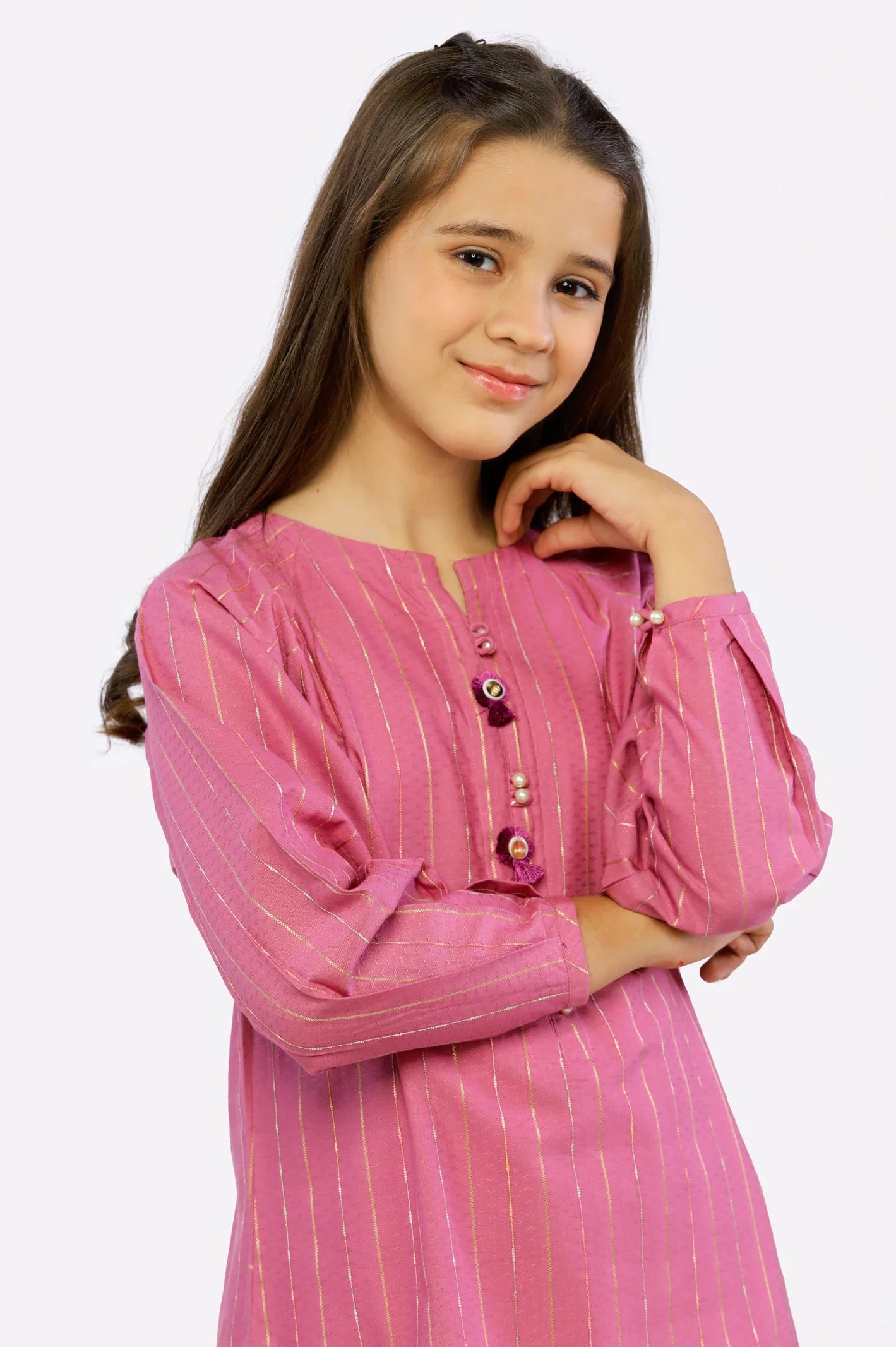 Purple Dobby Dyed Teens 2PC Suit From Sohaye By Diners