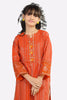 Orange Embroidered Teens Kurti