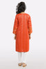 Orange Embroidered Teens Kurti