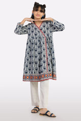 Black Printed Teens Kurti