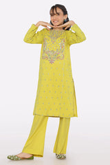 Yellow Embroidered Teens 2PC From Sohaye By Diners