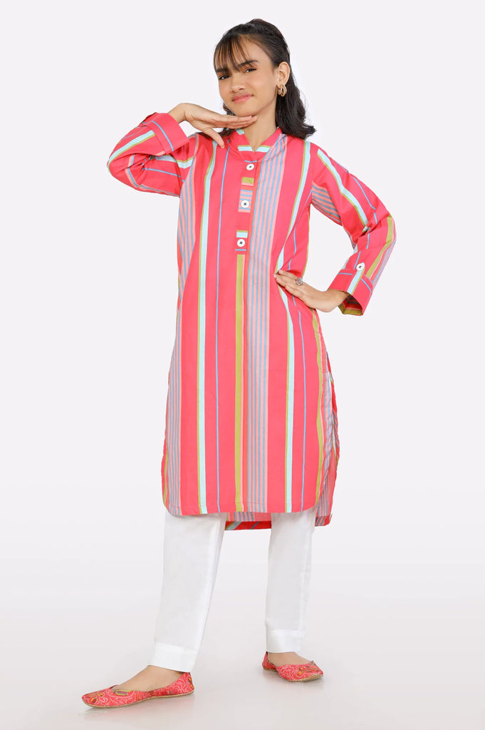 Pink Stylised Teens Kurti From Sohaye By Diners