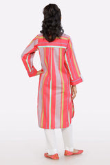 Pink Stylised Teens Kurti From Sohaye By Diners