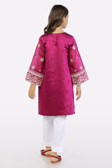 Pink Embroidered Teens Kurti