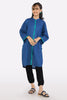 Navy Blue Embroidered Teens Kurti From Sohaye By Diners