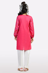 Pink Embroidered Teens Kurti