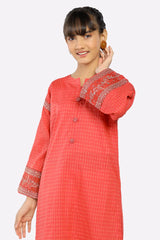 Coral Embroidered Teens Kurti