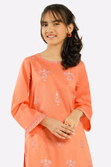 Coral Embroidered Teens Kurti