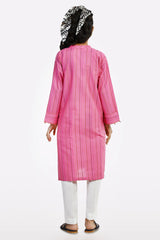 Pink Stylised Teens Kurti