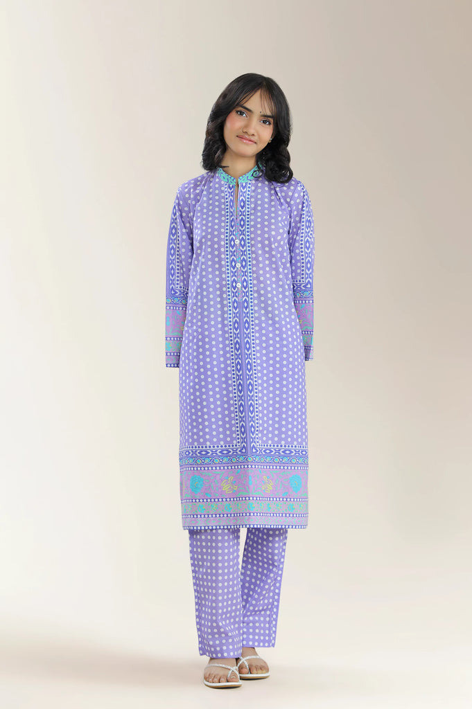 Printed Cambric Lilac Teens 2Pc