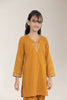 Embroidered Khaddar-Mustard Teens 2PC
