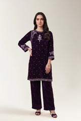 Dyed Embroidered Teens 2PC
