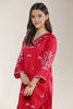 Embroidered Jacquard Red Teens 2PC