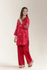 Embroidered Jacquard Red Teens 2PC
