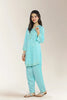 Embroidered Cambric Blue Teens 2PC