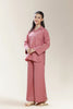 Polyester Dobby Pink Teens 2PC