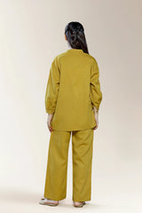 Polyester Dobby Mustard Teens 2PC