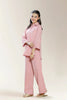 Polyester Dobby Pink Teens 2PC