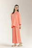 Polyester Dobby Peach Teens 2PC