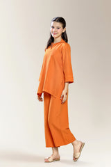 Polyester Dobby Orange Teens 2PC