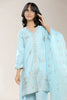 Embroidered Ice Blue Teens 3PC