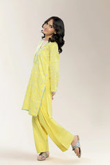 Embroidered Yellow Teens 2PC