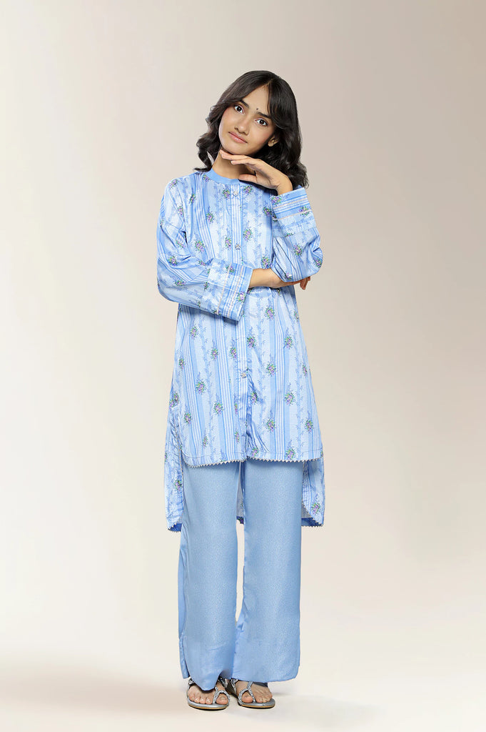 Embroidered Blue Teens 2PC