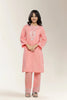Embroidered Peach Teens 2PC
