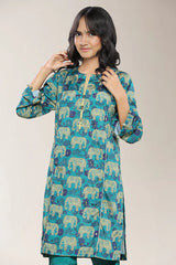Printed Green Teens 2PC