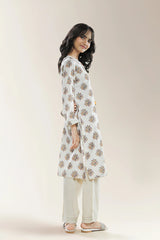 Printed Cream Teens 2PC
