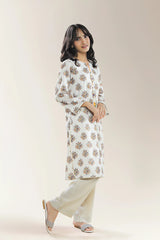 Printed Cream Teens 2PC