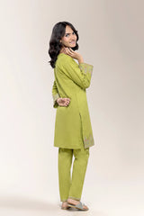 Embroidered Olive 2PC